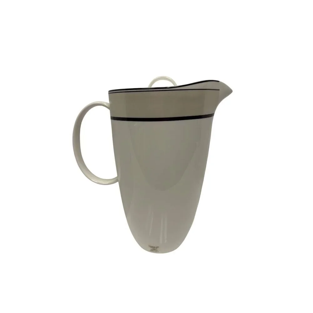 Lenox Viola Simply Fine Pour It On Pitcher with Locking Lid Bone China White NIB